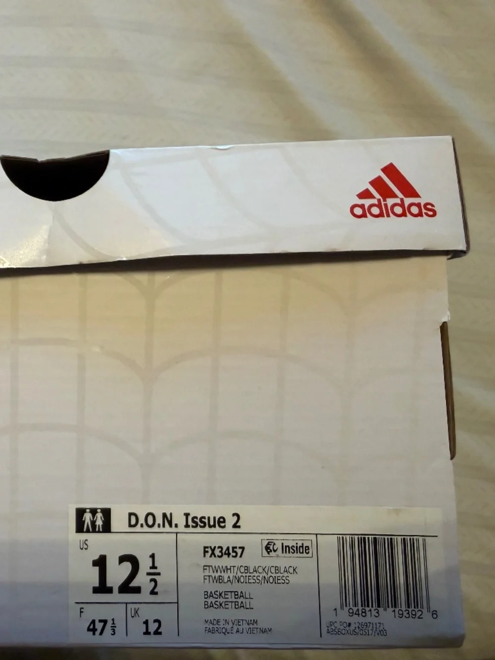 adidas damaged box